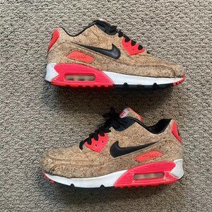 NIKE Air Max 90 Cork Women's 8 726485-700 INFRARED Anniversary Project Restore